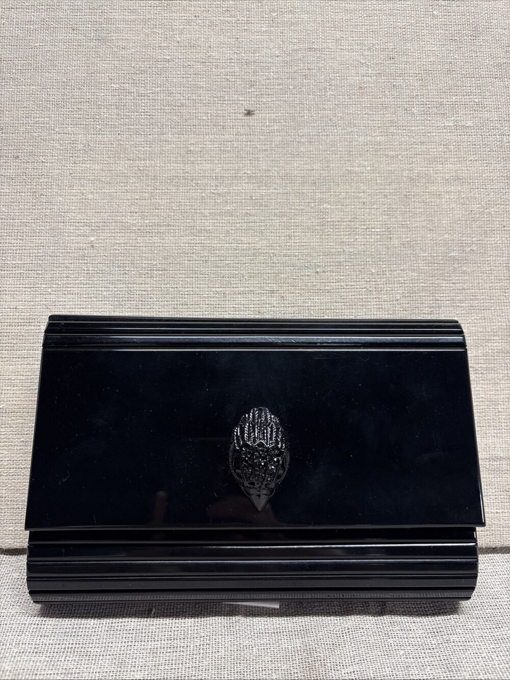 Kurt Geiger London Party Eagle Drench Clutch Black